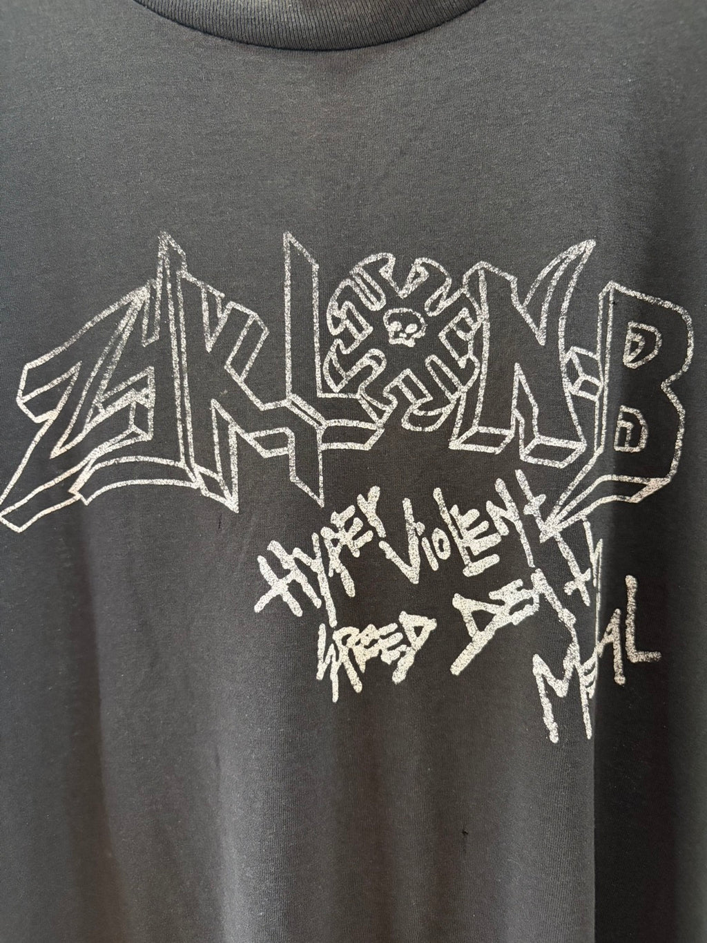 RARE Vintage Faded Black 80s ZYKLON-B (US) - Demo shirt