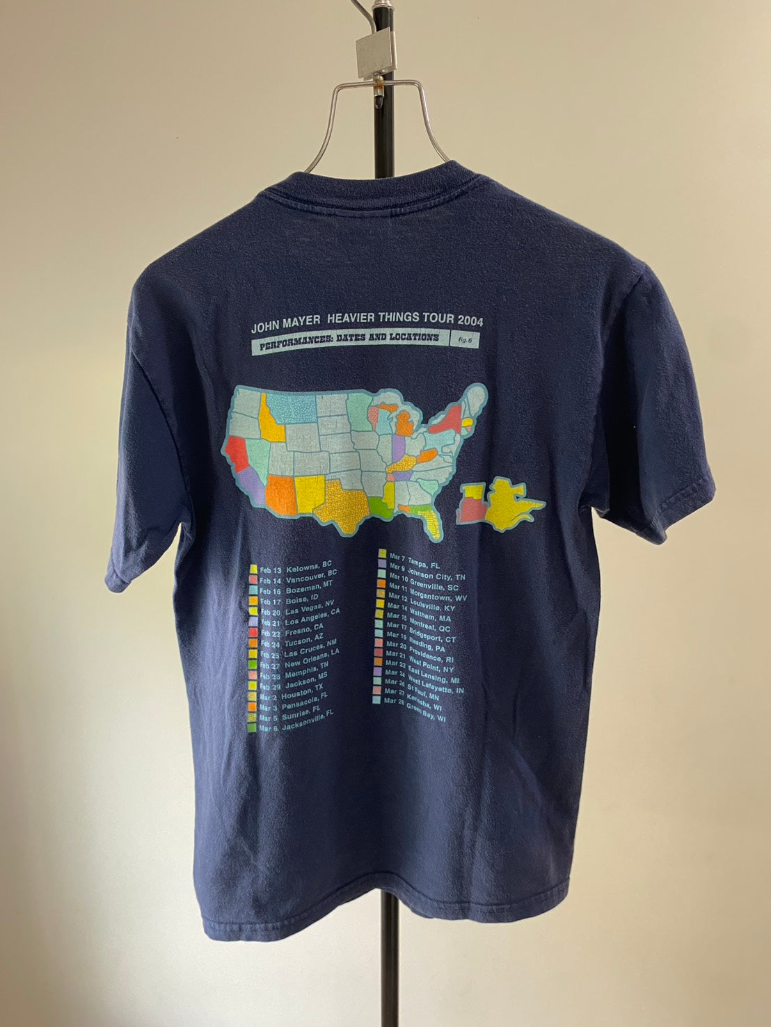 Vintage 00s John Mayer Tour Promo Tee