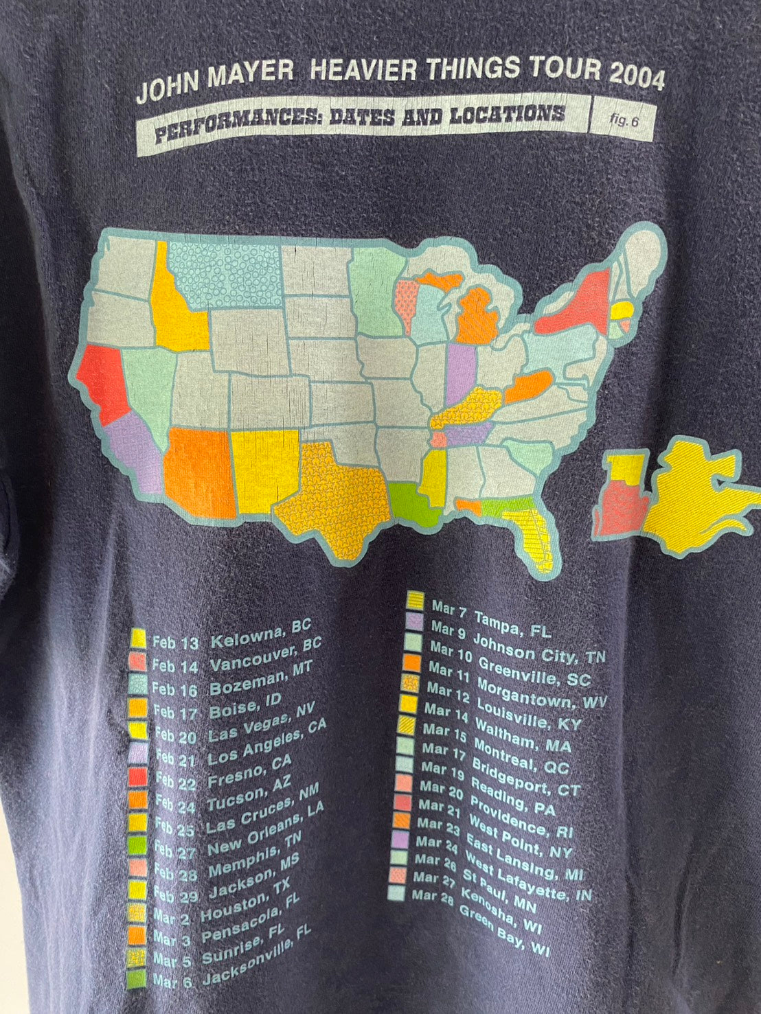 Vintage 00s John Mayer Tour Promo Tee