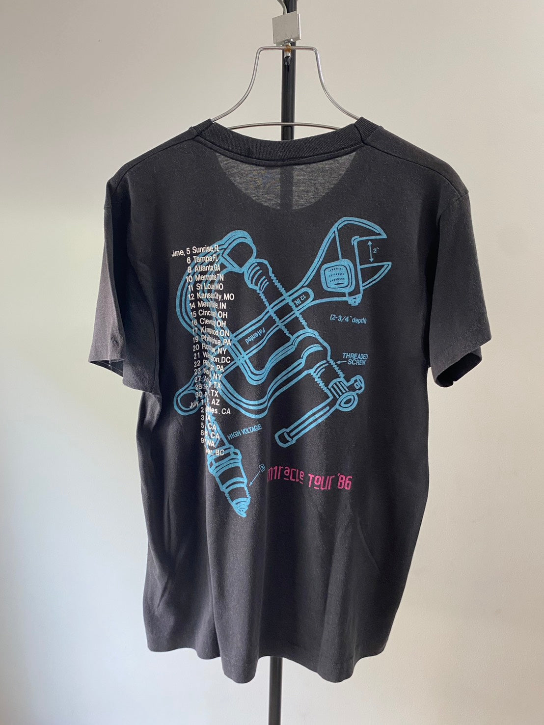 RARE Vintage 80s Mike + The Mechanics Tour Promo Tee