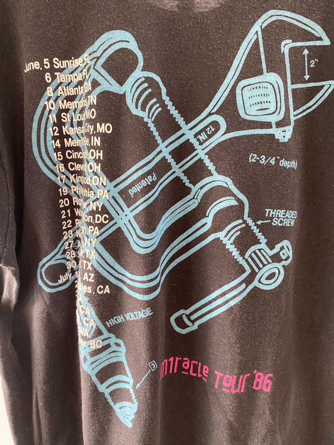 RARE Vintage 80s Mike + The Mechanics Tour Promo Tee