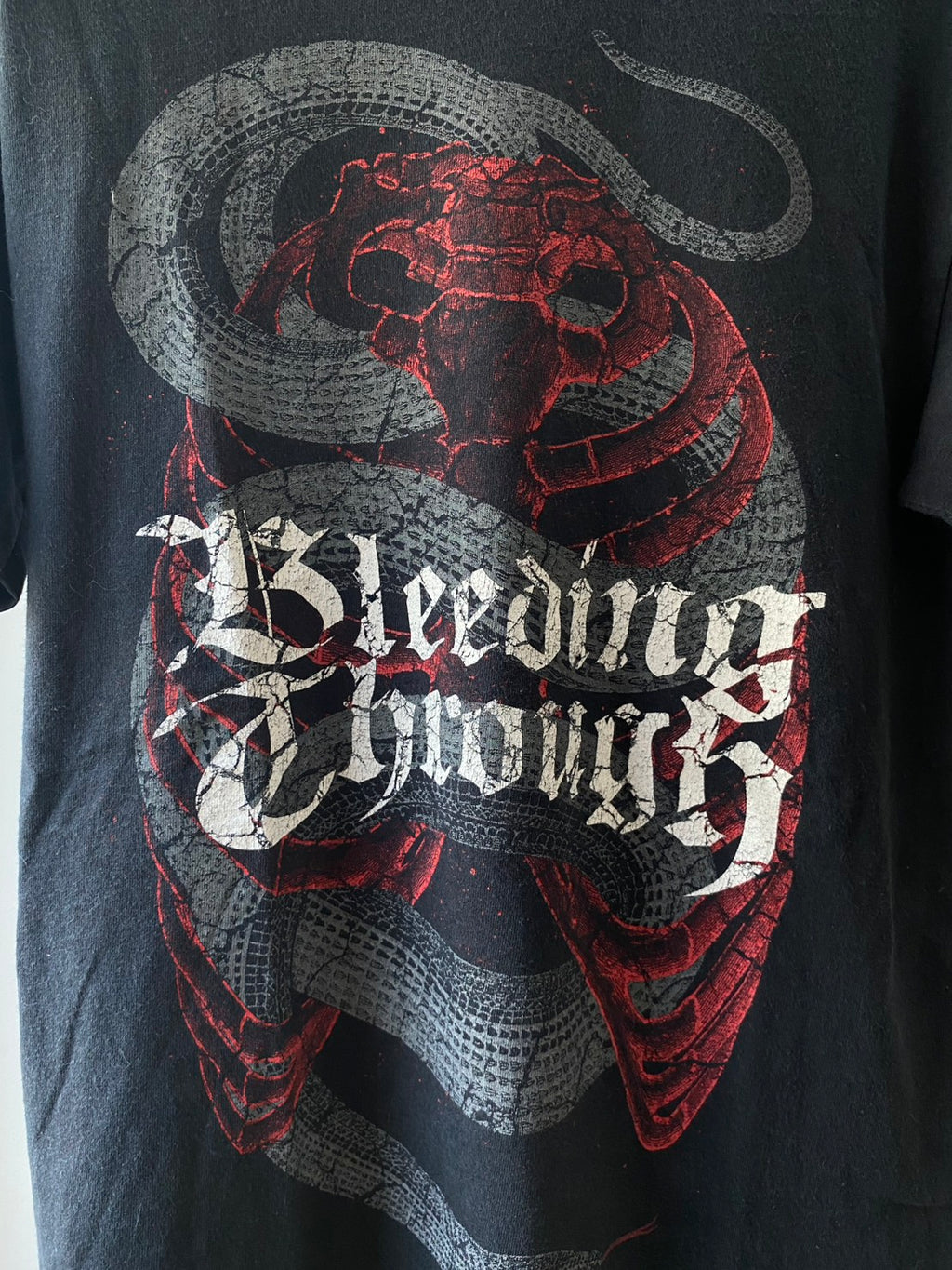 Vintage Y2K Bleeding Through Band Tee