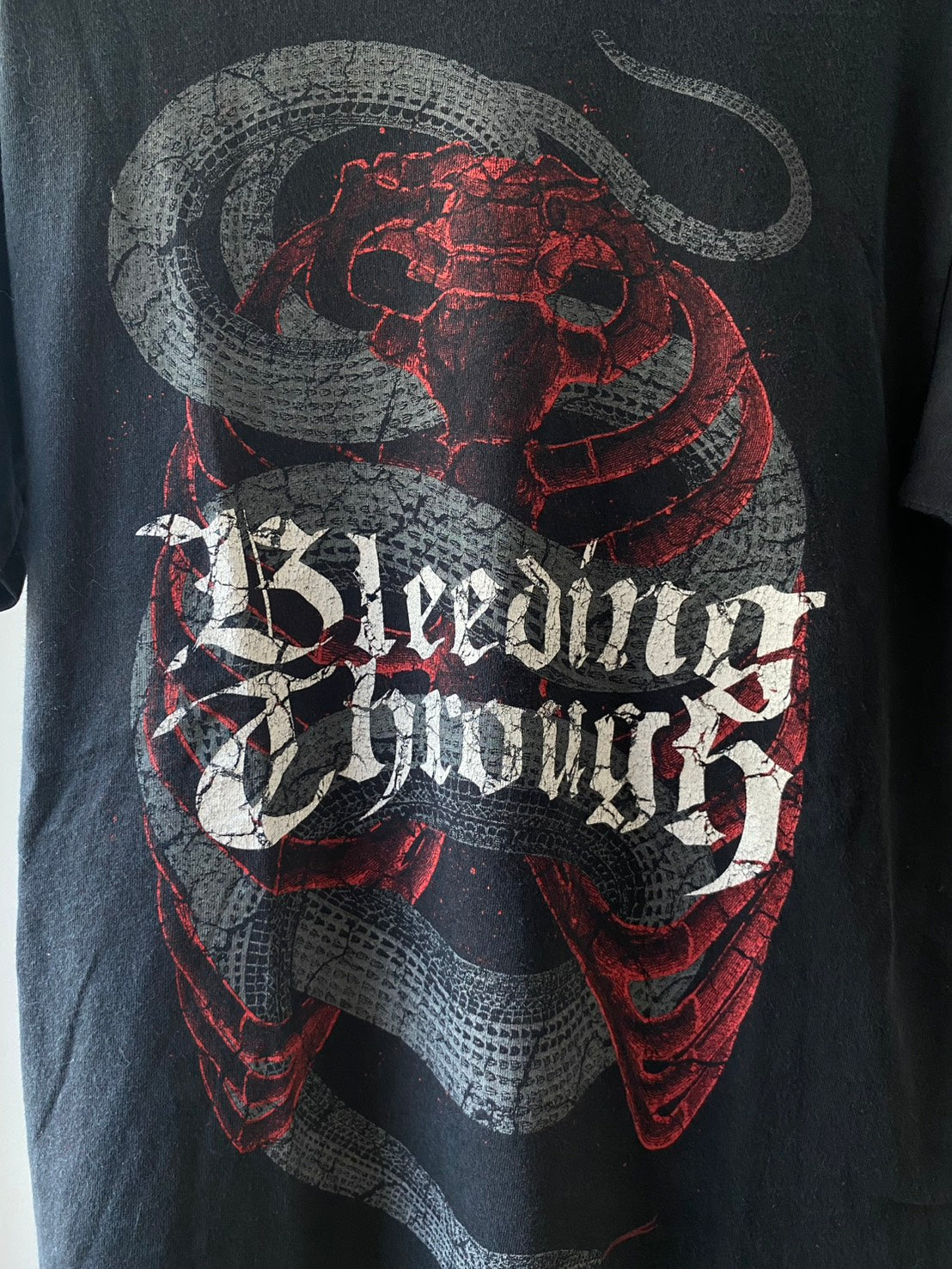 Vintage Y2K Bleeding Through Band Tee