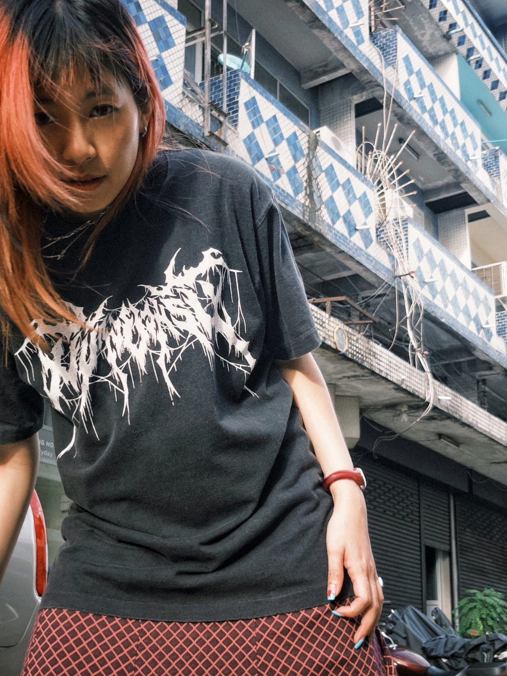 ”Mee bang yom rab” Metal Logo (Funny Tee)